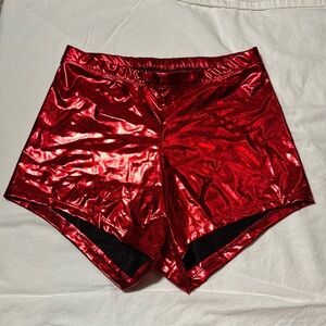 Size medium metallic red shorts